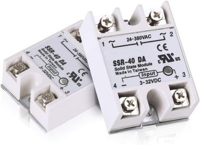 2pcs SSR-40DA Solid State Relay Single Phase Semi-Conductor Rel Size: SSR-40DA