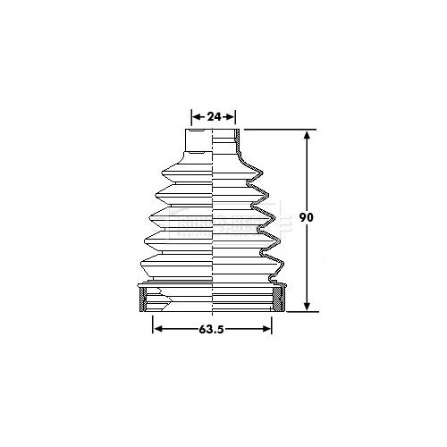 BORG & BECK Bellow Kit, drive shaft BCB6201