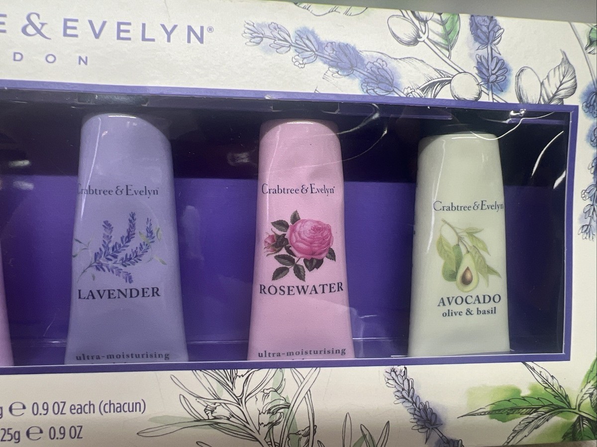 Crabtree & Evelyn Hand Therapy Collection Gift Box Set - 6 Piece