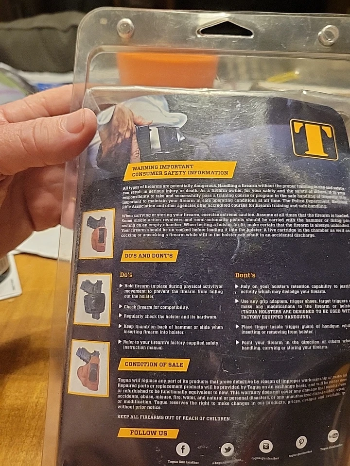 TAGUA ZPBH-355 2 EN 1 PALA / GLOCK 43 R/H Foto 4 de 4