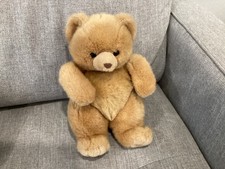 VINTAGE STUFFED PLUSH TOY RUSS BERRY PUDGY TEDDY BEAR BROWN BERRIE 80  s 90  s OLD