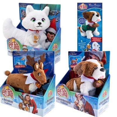 Elf on the Shelf: Arctic Fox, Reindeer, St. Bernard, and Elf Pet Sweater