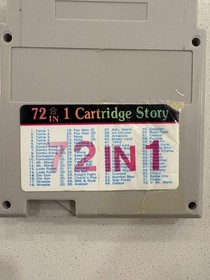 72 in 1 Cartridge Story - NINTENDO NES - Game Cart