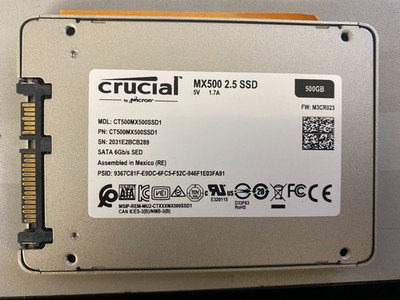 Crucial MX500 500 GB, Internal, 2.5