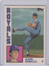 1984 Mark Gubicza Topps Traded TIFFANY ROOKIE CARD #45 - KC Royals RC QTY. rookie card picture