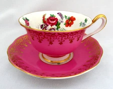 Royal Albert ENGLAND Cup & Saucer ~ Pink Floral