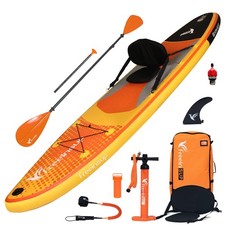 SUP Board Inflatable Stand Up Paddle Board with Kayak Seat and Paddle, 320x78...