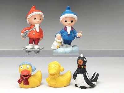 BULLYLAND Sandmännchen Elster Schnatterinchen + Ente Rohling  = 5x Comic Figuren