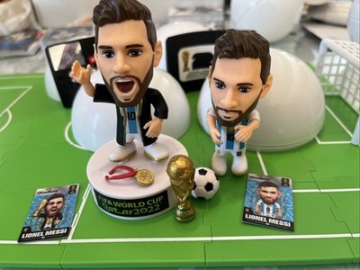 RARE LOT-2 Zuru Ballers FIFA 26 World Cup MESSI QATAR GOLD TROPHY