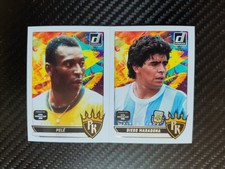Pele/Maradona Lot(2) 25-26 Donruss Road To FIFA World Cup Pitch Kings Silver (1)