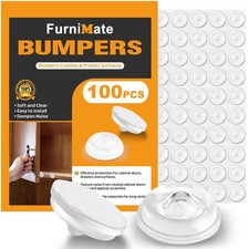 Cabinet Door Bumper- Cabinet Bumpers Clear Soft Close 100PCS, Cabinet Stopper...