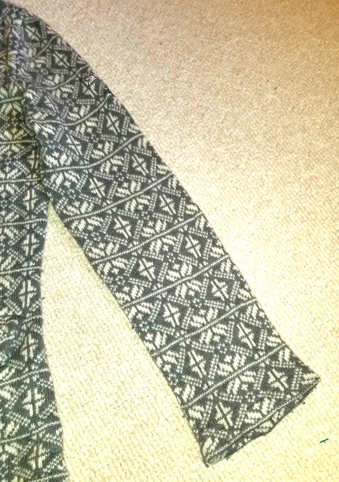 Suéter Mujer-ODD MOLLY-Gris/Marfil Nórdico Cárdigan Abierto Punto Blazer-2 (US M) Foto 4 de 4