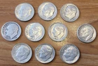 [10 Coin Lot] 90% Silver Roosevelt Dimes 1946 to 1964 - E