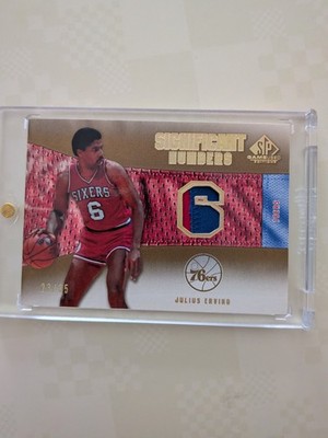 2007-08 Upper Deck SP Game Used Significant Numbers Patch Julius Erving /35