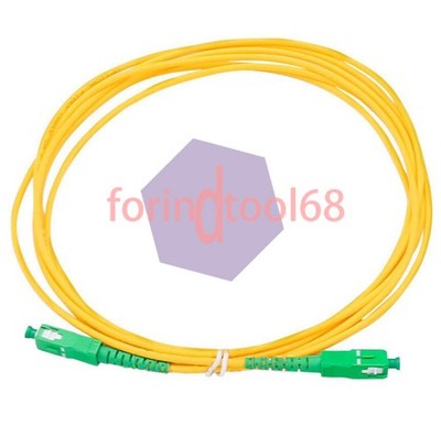 30M SC/APC Simplex Singlemode Fiber Optic Patch Cord Cable 3.0mm FTTH PVC Jumper