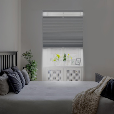 Dez Furnishings Cordless 1.5 Blackout Top Down Bottom Up Cellular Shade Energy