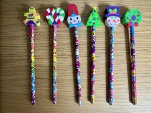 Lisa Frank Holiday Pencils (6)