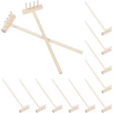 Mini Zen Sand Garden Rake Tools Set of 12 Small Feng Shui Tabletop Rock