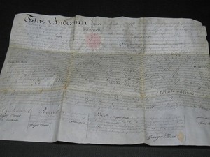 Original 1816 INDENTURE Mortgage Deed HITNER IRON MINE Norristown Pennsylvania 1