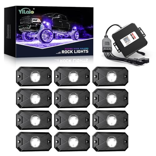 Rock Lights for Trucks RGB LED Rock Lights Kit with Remote Control and 12 Pods - Picture 2 of 7