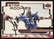 Sedrick Irvin Signed 1999 Upper Deck Rookie Card #243 Detroit Lions. rookie card picture