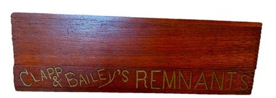 Antique 1881 Clapp & Bailey s Remnants Sewing Store Display Box w/ Spools