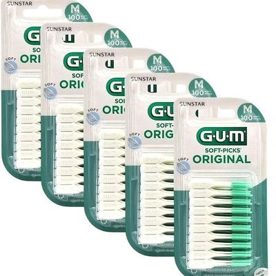 GUM SUNSTAR 5x GUM Soft-Picks Original Medium 5x 100 piezas M cepillo interdenal regular