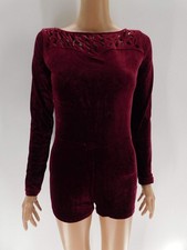 Dance Costume Medium Adult Burgundy Wish Come True V25284 Jazz