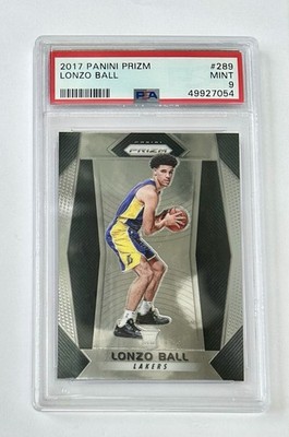 Lonzo Ball 2017-18 Panini Prizm #289 PSA 9 RC Los Angeles Lakers NBA