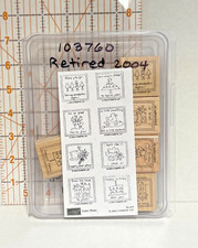 STAMPIN' UP 103760 Love Notes Mounted Rubber Stamp Set