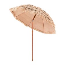 6.5ft Breathable Polyester Tiki Umbrella with 30 Left-Right Tilt