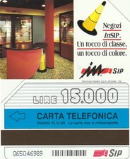 SCHEDA TELEFONICA USATA 351 NEGOZI INSIP 15000 (989
