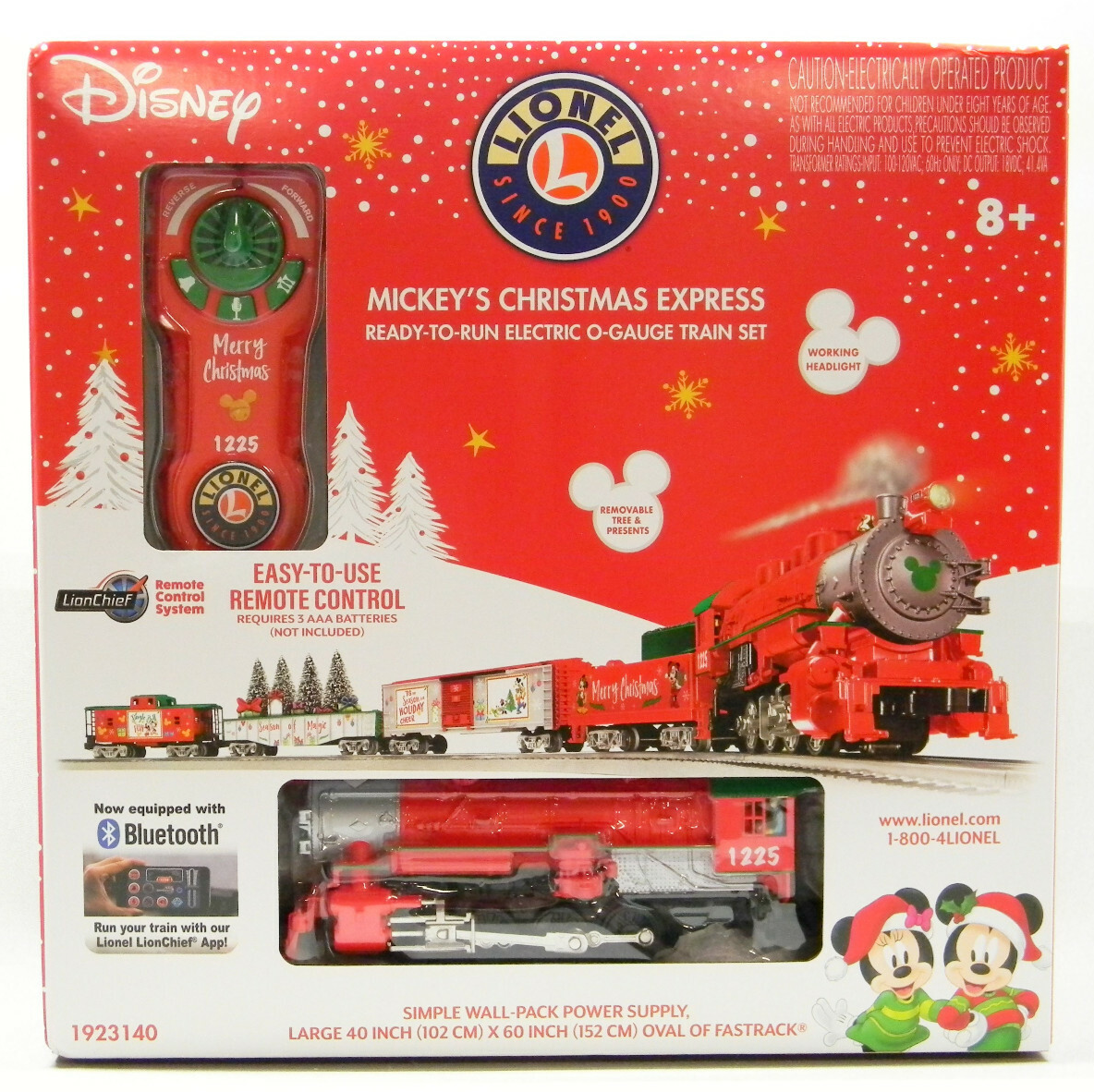 LIONEL LIONCHIEF O GAUGE MICKEYS CHRISTMAS EXPRESS SET w/BLUETOOTH