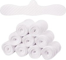9 Pcs Cotton Bra Liners 3 Layer Reusable Under Breast Sweat Absorber Pads for...