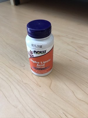 Now Foods Alpha Lipoic Acid Dietary Supplement 250mg, 60 Capsules