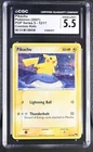 Pokémon English Pikachu 12/17 2007 POP Series 5 Cosmos Holo Normal Back Cgc 5.5