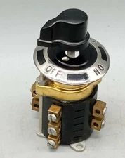 1 NOS ON-OFF ON-OFF  Arrow H&H Rotary Switch  3A-450V / 5A - 240V / 10A -120V