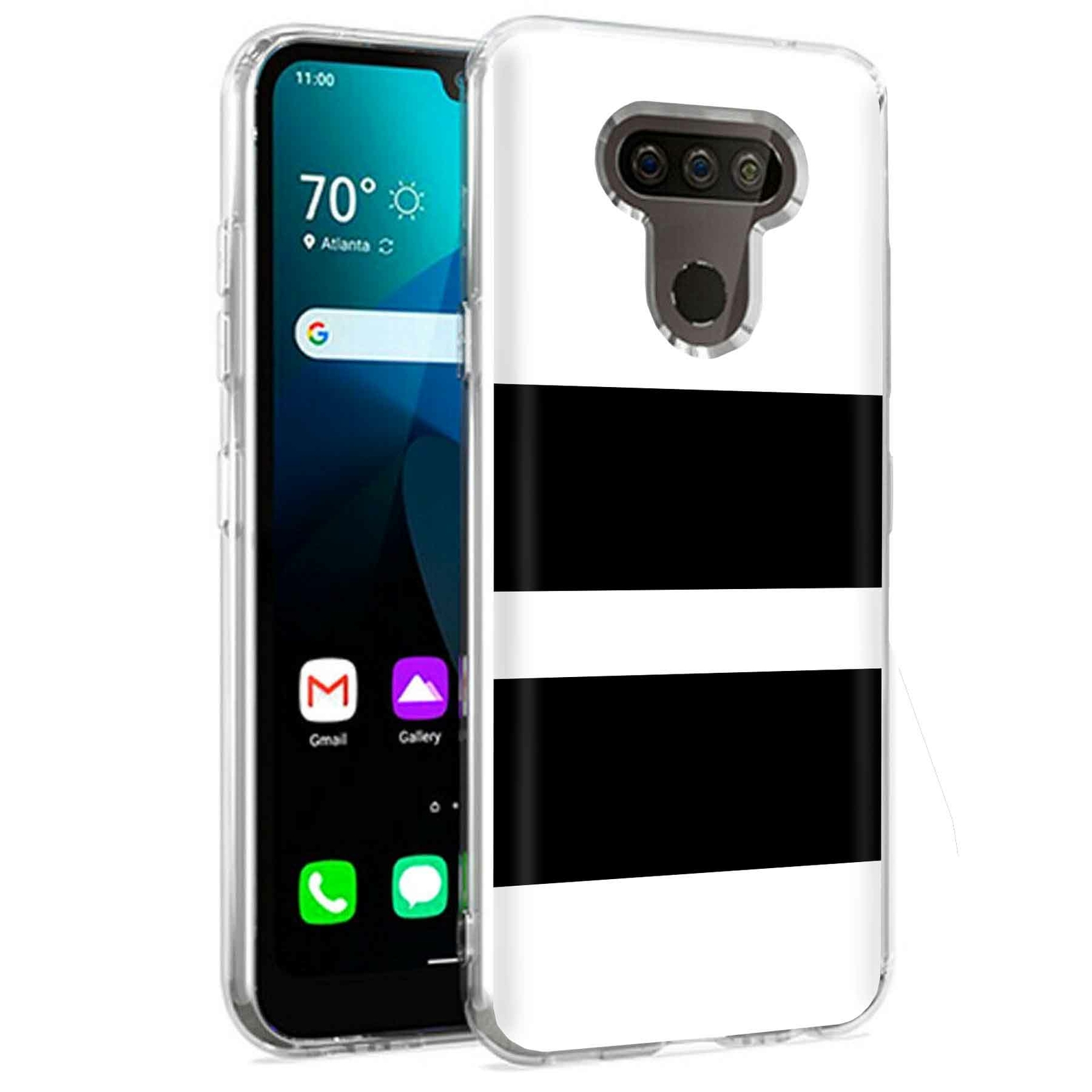 Phone Case for LG Harmony 4,Premier Pro Plus,K41, Racing Stripe 20 Print-image