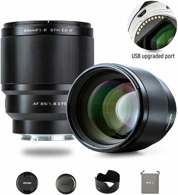 V2.0 VILTROX 85mm F1.8 II Auto Focus Lens Full Frame For Sony E mount Cameras