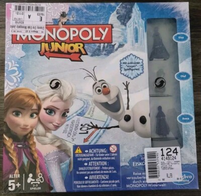 Brandneu Hasbro Monopoly Junior B2247100 - Disney Die Eiskönigin, folienverpackt
