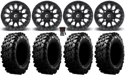 Fuel Vector MB 14'' Wheels 30'' Carnivore Tires Can-Am Maverick X3