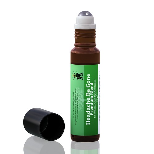Aromata Headache Be Gone Roll-On Essential Oil Blend 100% Natural 10ml