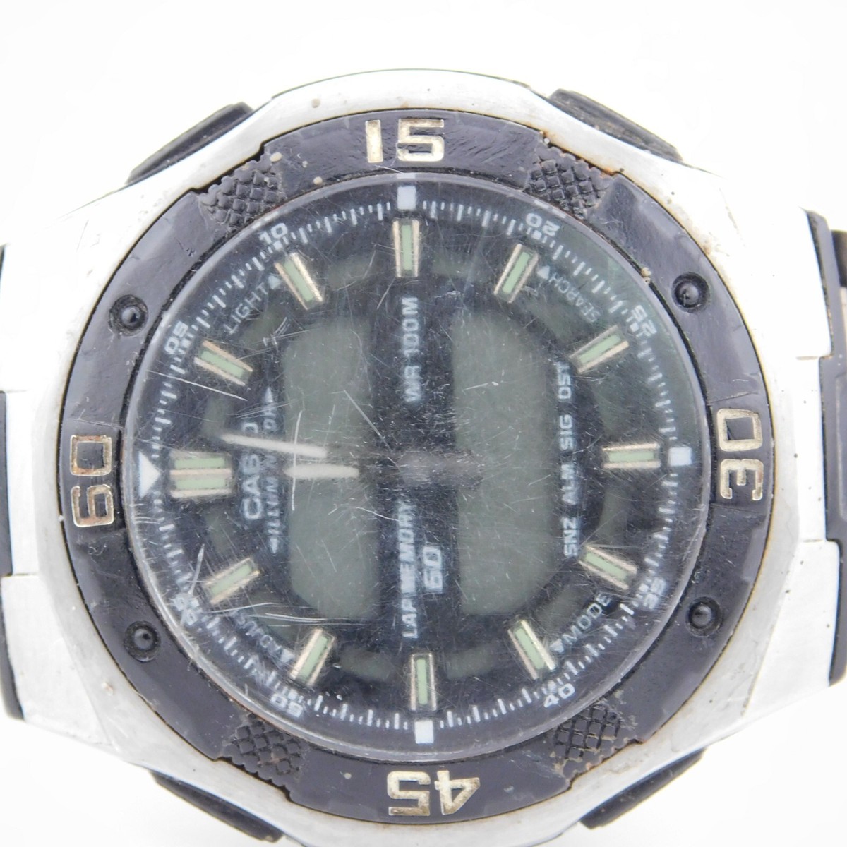 CASIO Illuminator 4396 AQ-164W Analog Digital Men