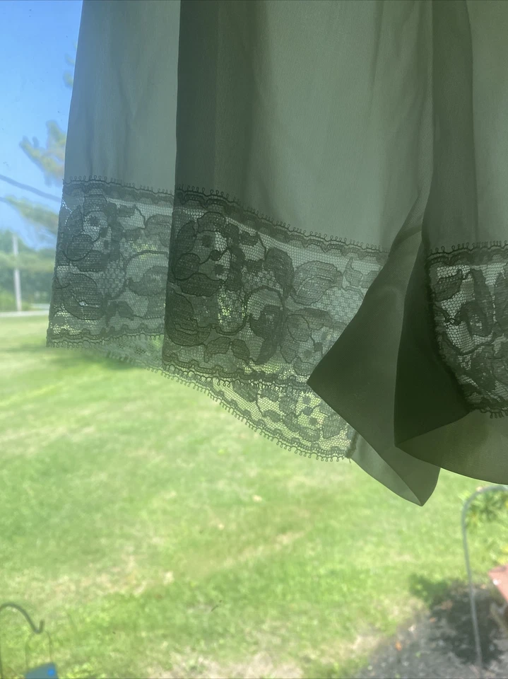 Bragas vintage Van Raalte de nailon transparente blancas con inserción de encaje Foto 3 de 4