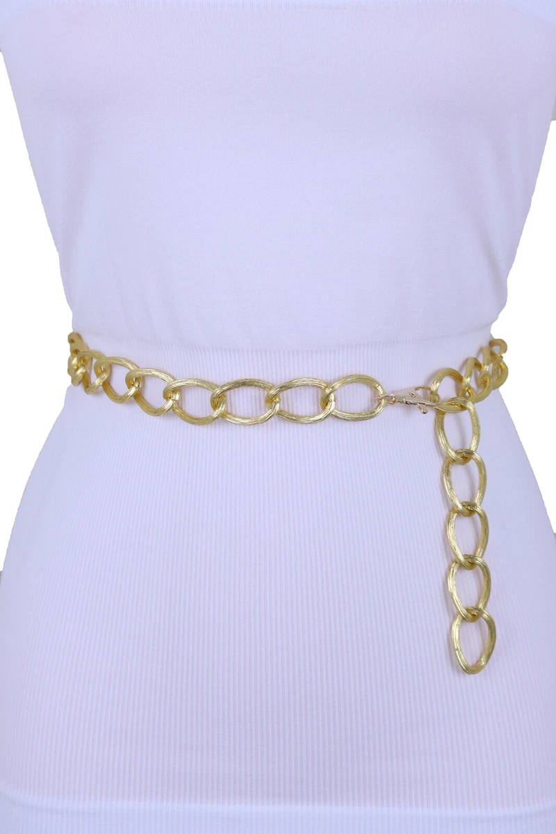 slim fit dress slacks ROUND ABOUT STATEMENT CHAIN BELT – Pebby Forevee