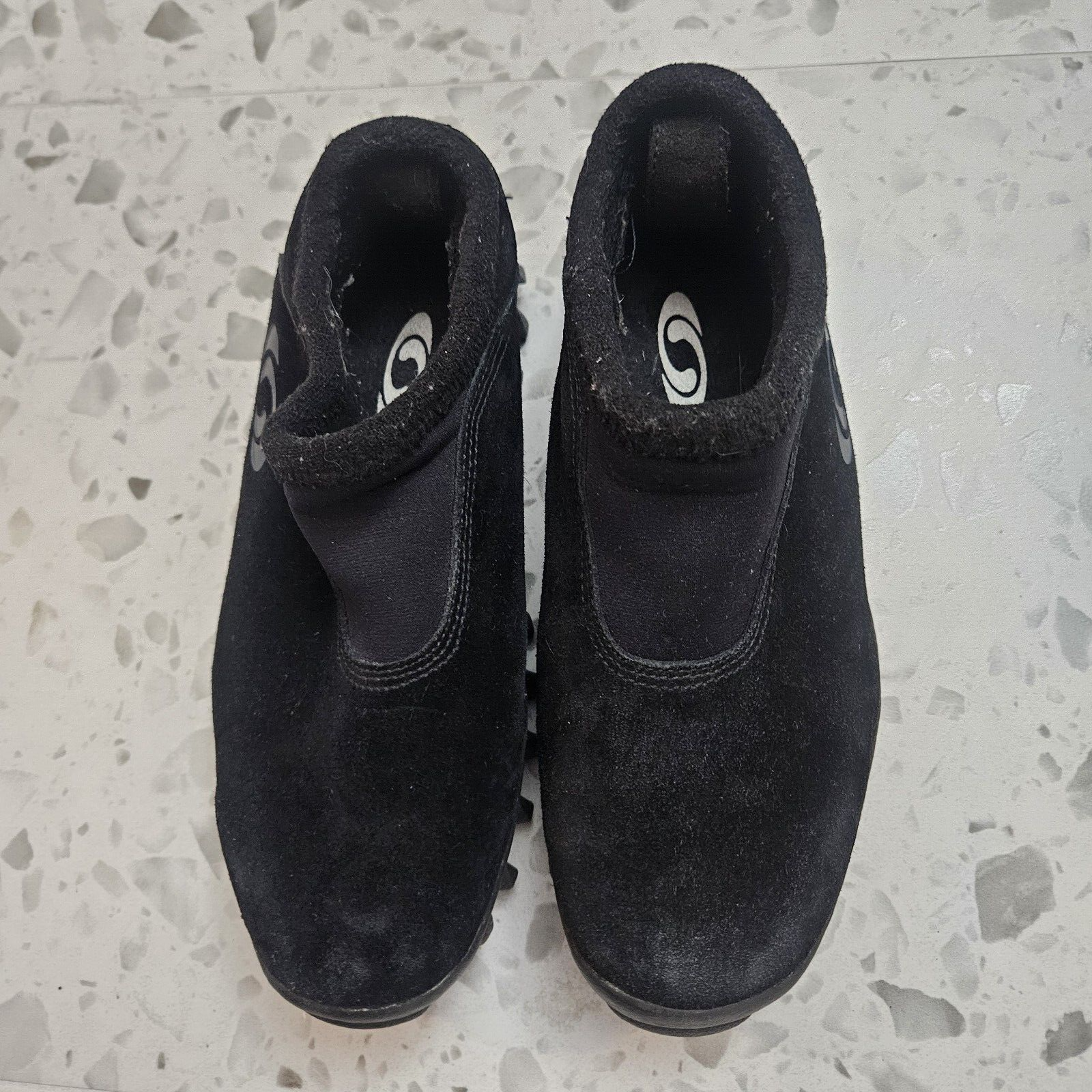 Salomon Contagrip Cx slip on isolato taglia 6 nero scamosciato escursionismo passeggio