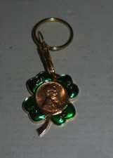 Lucky Penny Coin Token Keychain 1962 Birthday Cent Lottery Ticket Scratcher Cent