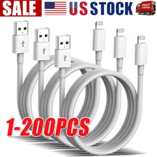 Fast USB Data Charger Cables lot Cords Apple iPhone 5 S 6 7 8 13 14 X 11 Plus