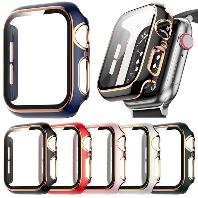 For Apple Watch Screen Protector Case Series 4/5/6/7/8 SE Full Protective Cover