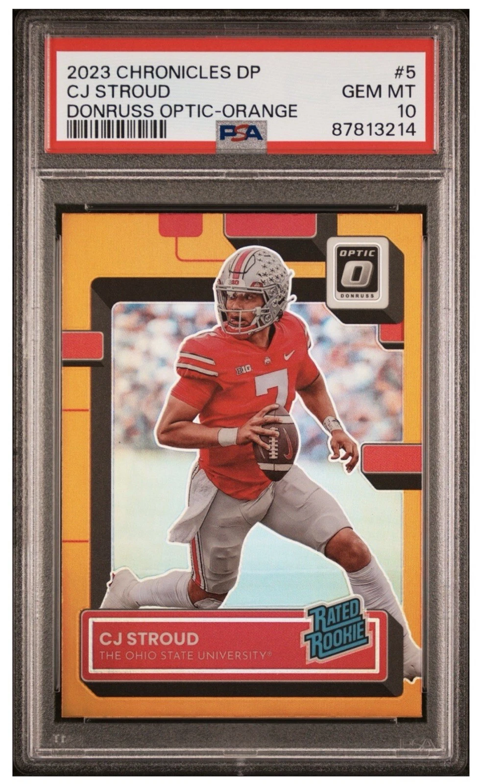 CJ Stroud Panini Chronicles Draft Picks Donruss Optic #5 Orange